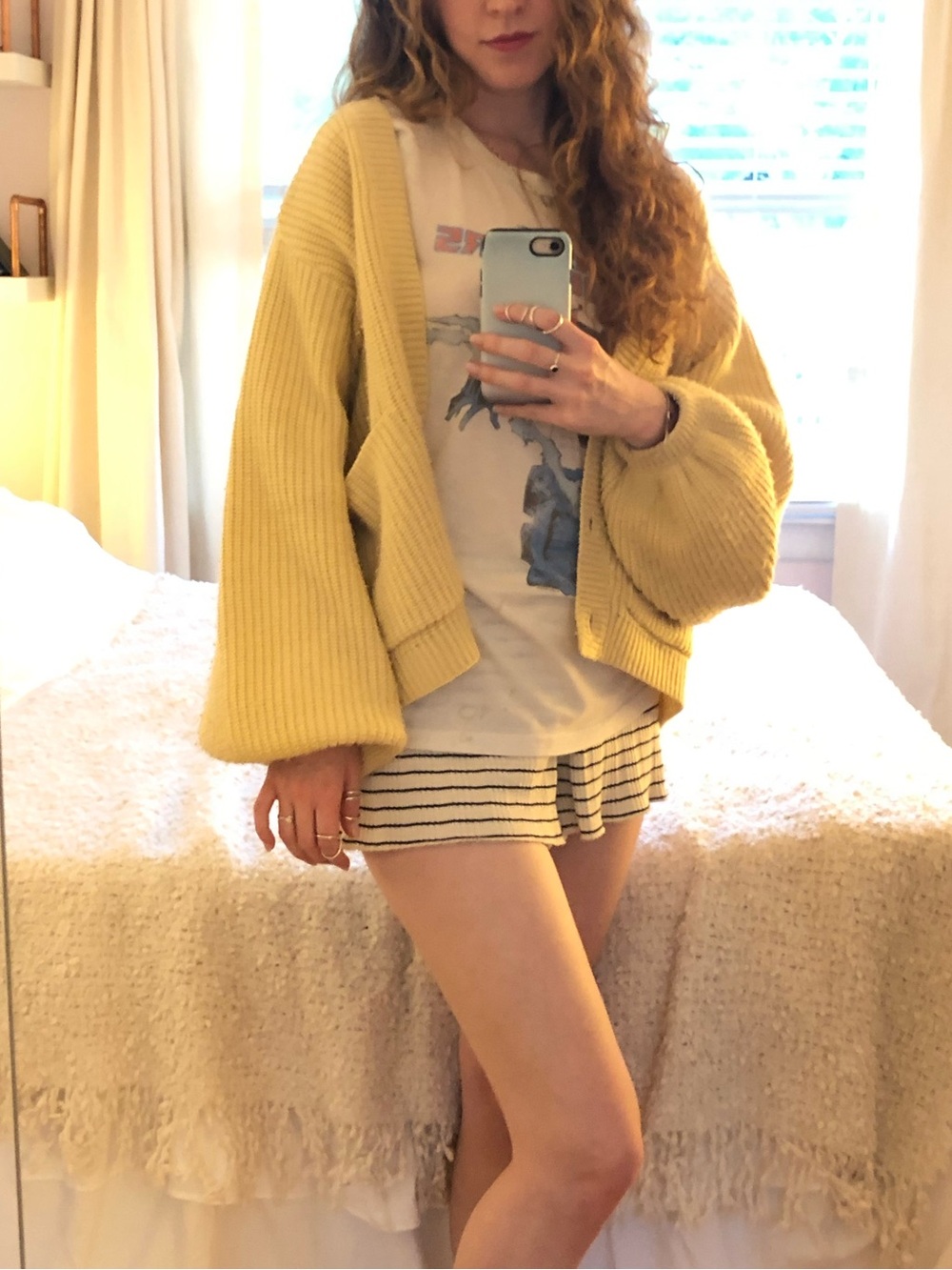 Sabo Skirt Yellow Slouchy Sweater, XS - Picture 3 of 16